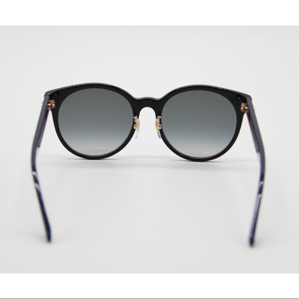 NEW GUCCI GG0416SK 001 BLACK ROUND SUNGLASSES GUCCI - Picture 8 of 13